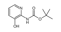 (3-羟基吡啶-2-基)氨基甲酸叔丁酯结构式