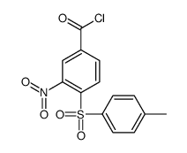 4-(4-methylphenyl)sulfonyl-3-nitrobenzoyl chloride Structure