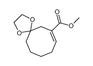 Ethylene ketal of methyl 7-oxo-1-cyclooctenecarboxylate Structure