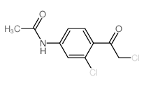 N-[3-chloro-4-(2-chloroacetyl)phenyl]acetamide结构式