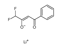 lithium 4,4-difluoro-1-phenylbutane-1,3-dionate结构式