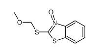 2-(methoxymethylsulfanyl)-3-oxido-1,3-benzothiazol-3-ium结构式