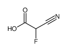 2-cyano-2-fluoroacetic acid Structure