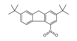 9H-Fluorene, 2,7-bis(1,1-dimethylethyl)-4-nitro Structure