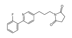 1-[3-[6-(2-fluorophenyl)pyridin-3-yl]propyl]pyrrolidine-2,5-dione结构式