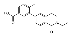 3-(2-ethyl-1-oxo-1,2,3,4-tetrahydroisoquinolin-6-yl)-4-methylbenzoic acid Structure