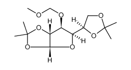 α-D-Glucofuranose, 3-O-(methoxymethyl)-1,2:5,6-bis-O-(1-methylethylidene)结构式