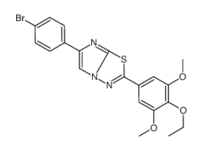 6-(4-bromophenyl)-2-(4-ethoxy-3,5-dimethoxyphenyl)imidazo[2,1-b][1,3,4]thiadiazole结构式