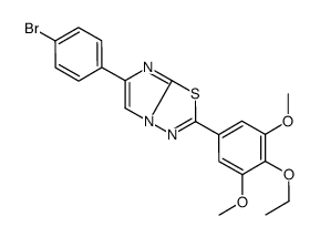 6-(4-bromophenyl)-2-(4-ethoxy-3,5-dimethoxyphenyl)imidazo[2,1-b][1,3,4]thiadiazole Structure