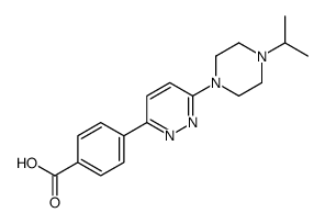 4-[6-(4-propan-2-ylpiperazin-1-yl)pyridazin-3-yl]benzoic acid Structure