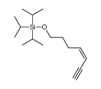 hept-4-en-6-ynoxy-tri(propan-2-yl)silane结构式