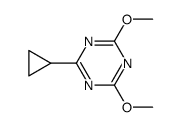 2-cyclopropyl-4,6-dimethoxy-1,3,5-triazine结构式