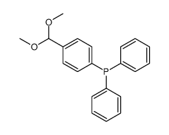 [4-(dimethoxymethyl)phenyl]-diphenylphosphane结构式