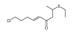 9-chloro-2-ethylsulfanylnon-5-en-4-one结构式