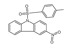 9-(4-methylphenyl)sulfonyl-3-nitrocarbazole结构式