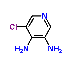 5-氯吡啶-3,4-二胺结构式