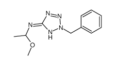 2-benzyl-N-(1-methoxyethyl)tetrazol-5-amine结构式