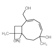 (1S,4S,5Z,7E,9R)-8-(hydroxymethyl)-4,11,11-trimethyl-bicyclo[7.2.0]undeca-5,7-diene-1,4-diol结构式