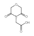 (3,5-二氧代吗啉-4-基)乙酸结构式