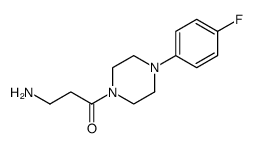 1-Propanone, 3-amino-1-[4-(4-fluorophenyl)-1-piperazinyl] Structure