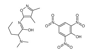 2-(dimethylamino)-N-(3,4-dimethyl-1,2-oxazol-5-yl)pentanamide,2,4,6-trinitrophenol结构式