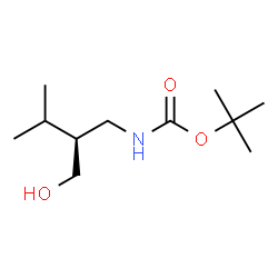 Boc-(S)-2-(aminomethyl)-3-methylbutan-1-ol结构式