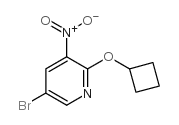 5-bromo-2-cyclobutyloxy-3-nitropyridine Structure