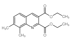 7,8-二甲基喹啉-2,3-二羧酸 二乙酯结构式