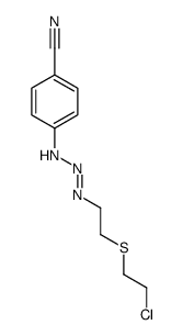 4-[2-[2-(2-chloroethylsulfanyl)ethylimino]hydrazinyl]benzonitrile结构式