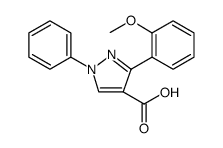 1H-Pyrazole-4-carboxylic acid, 3-(2-methoxyphenyl)-1-phenyl结构式