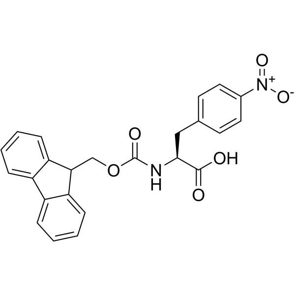 Fmoc-对硝基-L-苯丙氨酸结构式