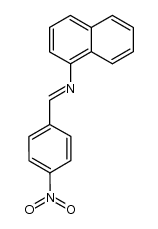 N-(4-nitrobenzylidene)naphthalene-1-amine Structure