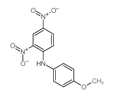 Benzenamine,N-(4-methoxyphenyl)-2,4-dinitro- Structure