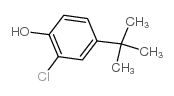 4-叔-丁基-2-氯苯酚结构式