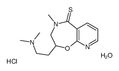 2-[2-(dimethylamino)ethyl]-4-methyl-2,3-dihydropyrido[3,2-f][1,4]oxazepine-5-thione,hydrate,hydrochloride结构式