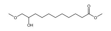 10-Hydroxy-11-methoxy-undecanoic acid methyl ester Structure