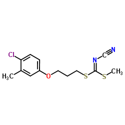 [3-(4-Chloro-3-methylphenoxy)propyl]methyl-cyanocarbonimidodithioate结构式