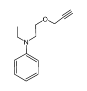 N-ethyl-N-(2-(prop-2-yn-1-yloxy)ethyl)aniline Structure