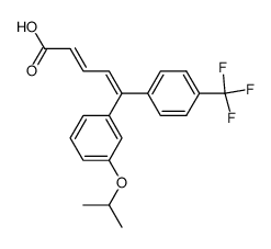 (2E,4Z)-5-(3-Isopropoxyphenyl)-5-[4-(trifluoromethyl)phenyl]-2,4-pentadienoic acid Structure