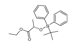 ethyl (S)-2-(tert-butyldiphenylsilyloxy)propanoate结构式