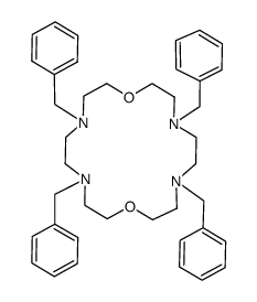 4,7,13,16-tetrabenzyl-1,10-dioxa-4,7,13,16-tetraaza-cyclooctadecane Structure