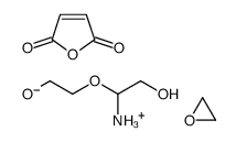 2-(1-azaniumyl-2-hydroxyethoxy)ethanolate,furan-2,5-dione,oxirane结构式