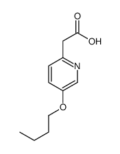 2-(5-butoxypyridin-2-yl)acetic acid结构式
