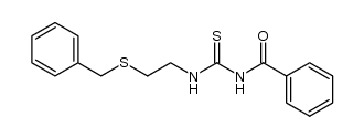 N-benzoyl-N'-[2-(benzylthio)ethyl]thiourea结构式