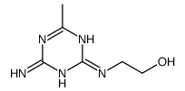 2-[(4-amino-6-methyl-1,3,5-triazin-2-yl)amino]ethanol Structure