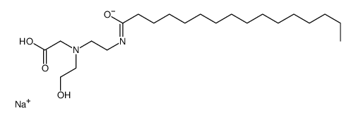 sodium,2-[2-(hexadecanoylamino)ethyl-(2-hydroxyethyl)amino]acetate结构式