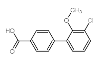 4-(3-Chloro-2-methoxyphenyl)benzoic acid Structure