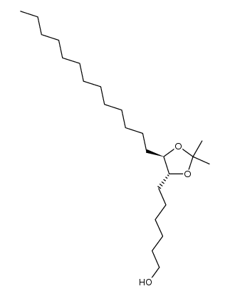 (7RS,8RS)-1-hydroxy-7,8-isoprpylidenedioxy-heneicosane Structure