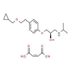 Dextrobetaxolol (Z)-2-butenedioate salt结构式