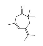 5-isopropylidene-3,7,7-trimethyl-3-cyclopent-1-one Structure